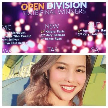 AM4U student Mary Gahisan reached take The Mic National Final
