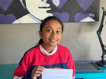 A+ High Distinction Grade 6 result for Jasmine Nair