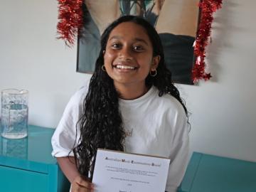 Jasmine Nair Certificate of Performance 