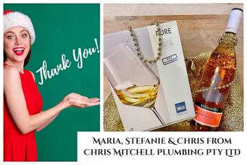 Thank you Chris Mitchell Plumbing Pty Ltd, Maria & Stefanie