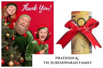 Big thank you to the Sureshwaran Family!